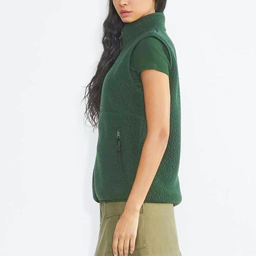 Hixiaohe Sherpa Fleece Vest for Women Trendy Warm Sleeveless Vests Jacket Lightweight Zip Coats with Pockets Fall Outerwear thumbnail 4