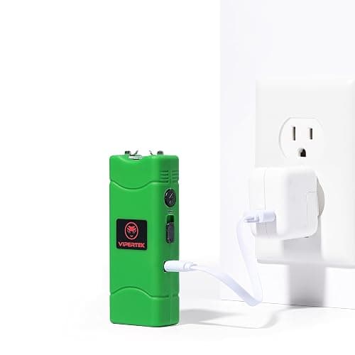 VIPERTEK VTS-881 Micro Stun Gun for Self Defense Rechargeable with LED Flashlight thumbnail 7