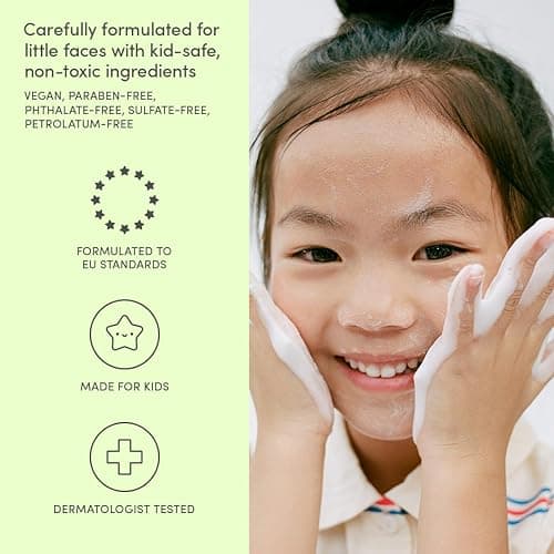 Evereden Kids Travel Set, 5-Piece Skin & Hair Care, TSA-Friendly, Kids 3+ | Dermatologist-Tested, Travel Size Kids Face Cream, Face Wash, Kids Shampoo, Conditioner & Detangling Spray With Travel Bag thumbnail 6