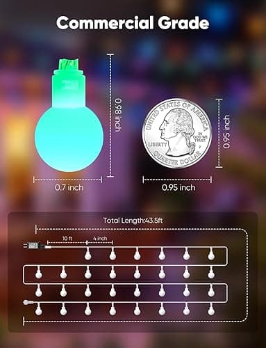 Color Changing Globe String Lights, 33Feet 100 LEDs USB Ball Fairy Lights Plug in with Timer Remote, Christmas Lights for Camping Dorm Party Wedding Indoor Outdoor Decoration (16Color + Multicolor) thumbnail 4