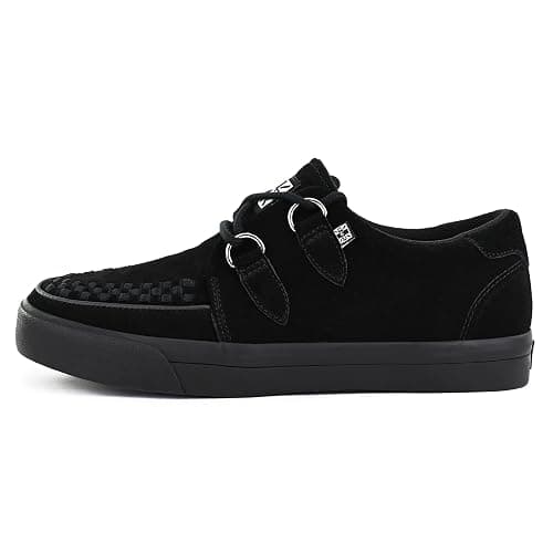 TUK Suede Creeper Sneaker Shoes for Women and Men, D Ring Lace Up Shoes - Image 1