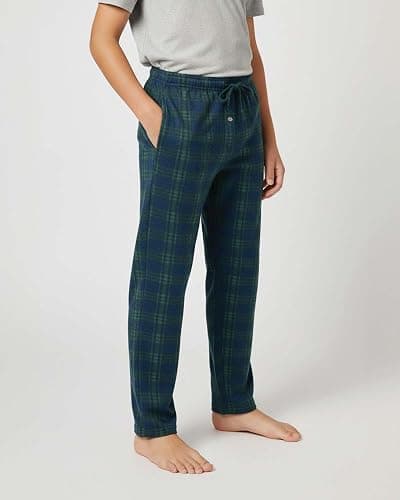 Real Essentials 3 Pack: Boys' Fleece Pajama Pants Soft PJ Bottoms for Kids Youth Teens Sleepwear (Ages 5-18) thumbnail 4