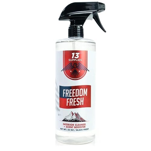 Premium Car Interior Cleaner Spray – Auto Cleaner for Headliner, Mats, Interior Vehicle Cleaning, Car Dashboard Cleaner Stain Remover, Restores Shine, Great Gift for Guys - Freedom Fresh Black Frost - Image 1