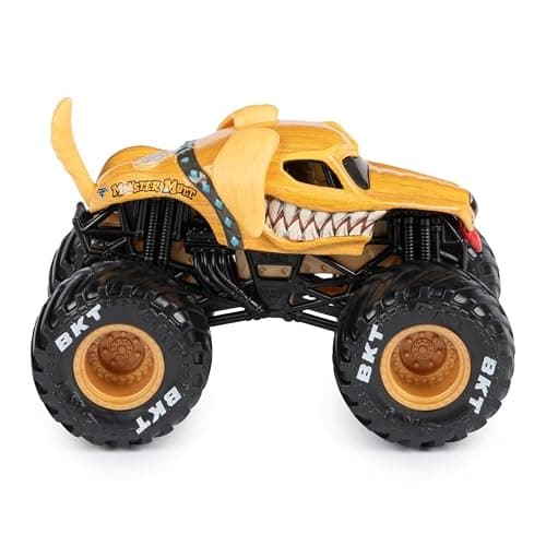 Monster Jam 2023 Spin Master 1:64 Diecast Truck Series 31 Ruff Crowd Monster Mutt Golden thumbnail 3