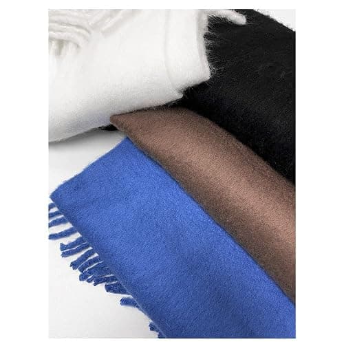 OUNIYA Large Chunky Scarf Oversized Fluffy Scarves Blanket Big Wool Thick Winter Warm thumbnail 8