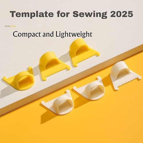 4Pcs Sewing Templates for Even Stitching, Seam Guides Kit for Consistent Stitches, DIY Stitching Guide Tool Seam Finishing, Quilting & Sewing Aids (White-4mm &3mm) thumbnail 3