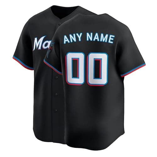 Personalized Baseball Jersey with Your Name and Number Custom Button Down Jersey for Man Woman Youth - Image 1