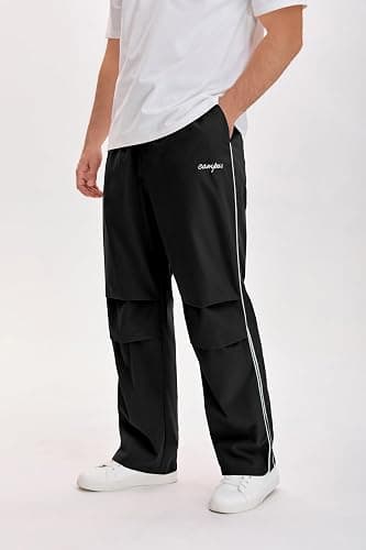 QJQ Men's Y2K Baggy Sweatpants Parachute Pants Wide Leg Vintage Track Pants Casual Streetwear thumbnail 3