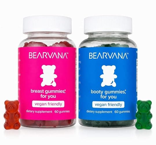BEARVANA Top & Peach Support Women's Multivitamin Gummies, 120 CT(Berry) | Plant-Based Multivitamin Supplement for Women's Daily Wellness Support, Vegan-Friendly, Gluten-Free, Cruelty-Free and Non-GMO - Image 1