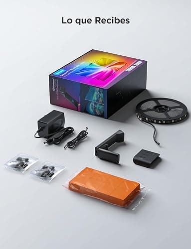 Govee TV Backlight 3 Lite, 3,6m para TVs 55-65 pulgadas | Corrección de ojo de pez de cámara, Retroiluminación LED RGBICW 4en1, WiFi, Compatible con Alexa y control por app thumbnail 9