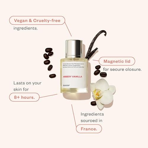 Dossier - Ambery Vanilla 1.7Oz (50ml) - Eau de Parfum - Inspired by Y S.L's B.lack O.pium - Long-lasting Fragrance - Feminine thumbnail 3
