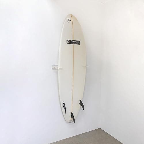 StoreYourBoard Vertical Surfboard Wall Mount, Clear Acrylic Floating Rack | Vertical Surfboard Rack, Surf Board Wall Mounts, Surfboard Hanger, Holds 50 lb, Clear Acrylic - Image 1