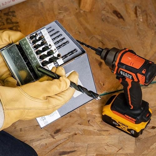 Klein Tools 53002 Regular-Point Drill-Bit Set, 13-Piece, Made in USA thumbnail 2