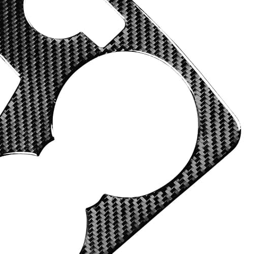 Cup Holder Panel Trim Stickers Compatible with Mercedes-Benz C-Class W204 C180 C200 C250 Coupe Sport C300 C63 AMG 2007-2014 Car Accessories Center Control Real Carbon Fiber thumbnail 8
