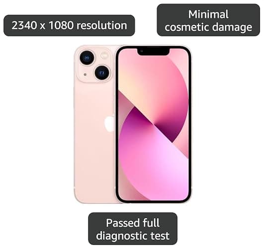 Apple iPhone 13 Mini, 128GB, Pink - Unlocked (Renewed) thumbnail 3