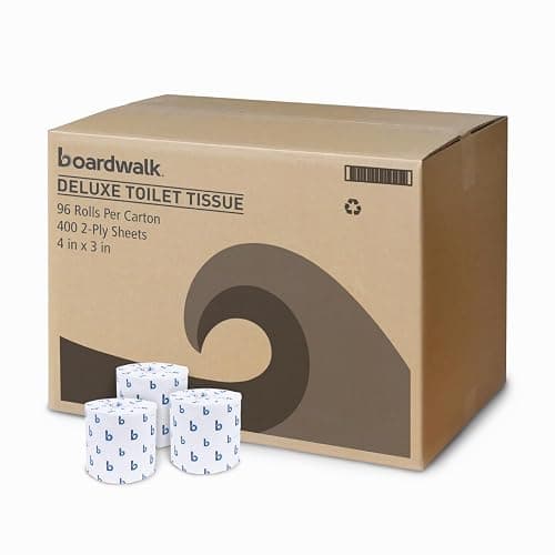 Boardwalk B6144 2-Ply Septic Safe Toilet Tissue - White (96/Carton) - Image 1