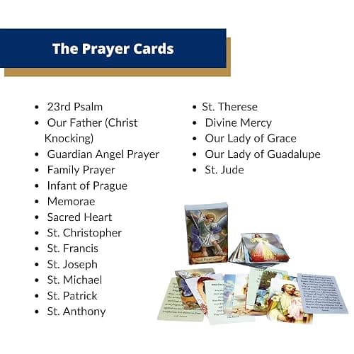 Pack of 54 Assorted Holy Cards with Prayers and Catholic Saints thumbnail 4