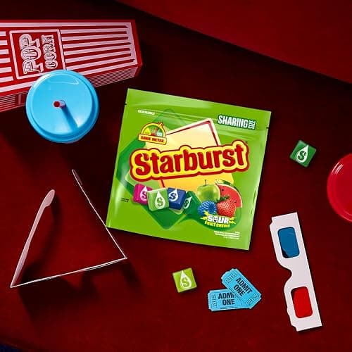 STARBURST Sour Chewy Candy Individually Wrapped Fruit Chew, Sharing Size, 15.6 Oz Resealable Bag thumbnail 9