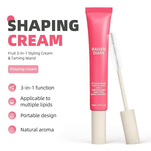 Hair Cactus Fruit 3-in-1 Hair Styling Cream & Flyaway Taming Wand – Sleek Finish, Frizz Control, Edge Smoothing & Hair Shine | Natural Oils Formula | Lightweight, Non-Greasy, Travel Size Styling Stick thumbnail 2