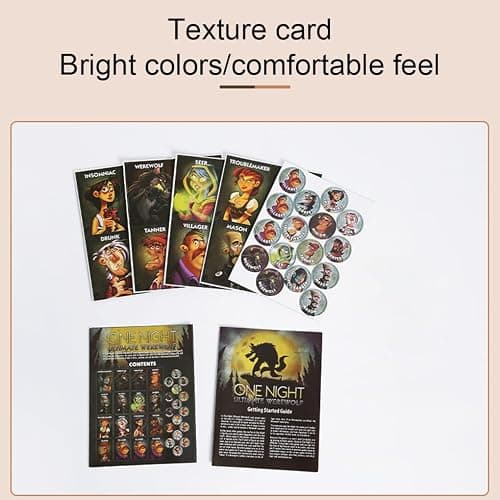 SUWIAKLALL One Night Werewolf The Party Game for 8 to 16 Players, Card Board Game Puzzle Card Game for Adults and Teens, Interactive Board Game thumbnail 5