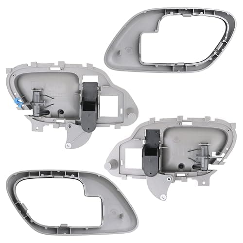 APPERFiT Interior Door Handle w/Bezel Kit (Gray) Compatible with 1995-2002 Chevy Chevrolet GMC Truck C1500 C2500 C3500 K1500 K2500 K3500 Suburban Tahoe Yukon Replaces 15708043 15708044 thumbnail 2