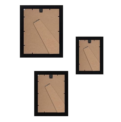 Americanflat Set of 10 Picture Frames with Shatter-Resistant Glass - Gallery Wall Frame Set with Two 8x10, Four 5x7 and Four 4x6 Frames - Signature Collection - Black thumbnail 5