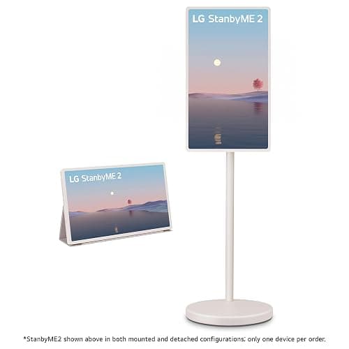 LG 27-Inch StanbyME 2 with Folio Cover, Portable Touch Screen, Dolby Vision, HDR10, Filmmaker Mode, Built-in Battery, Full Swivel Rotation (27LX6TYGA, 2025) thumbnail 2