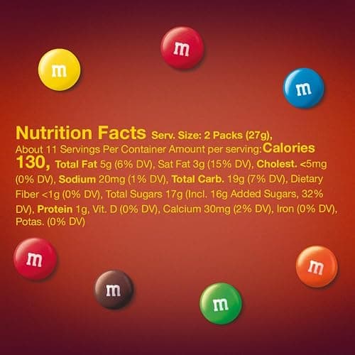 M&M'S Milk Chocolate Fun Size Candy Bag, 10.53oz thumbnail 2
