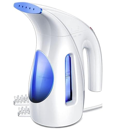 HiLIFE Steamer for Clothes, Portable Handheld Design, 240ml Big Capacity, 700W, Strong Penetrating Steam, Removes Wrinkle, for Home, Office(ONLY FOR 120V) (Ocean Blue) - Image 1