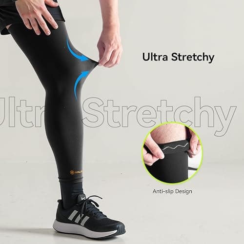 Copper Leg Compression Sleeve for Men & Women [360° Full Compression & Copper Infused] Knee Stabilizer Brace for Meniscus Tear, ACL, MCL, Arthritis & Joint Pain Relief, Calf & Thigh Support for Running thumbnail 6
