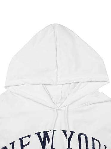 Remidoo Women's Hoodies Pullover Long Sleeve Cropped Sweatshirt Loose Shirt thumbnail 2