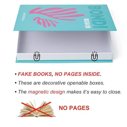 TwoDays Preppy Room Decor Aesthetic, Decorative Books, Coffee Table Books Decor, Faux for Decoration, Bookshelf Fake Stuff, Things. (Set of 3) thumbnail 4