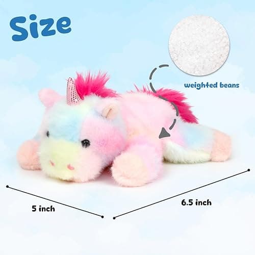 Mushymallow Adorable Rainbow Unicorn Stuffed Animal Soft Unicorn Plush Toy Cute Birthday Gifts for Boys Girls Kids Toddlers thumbnail 3