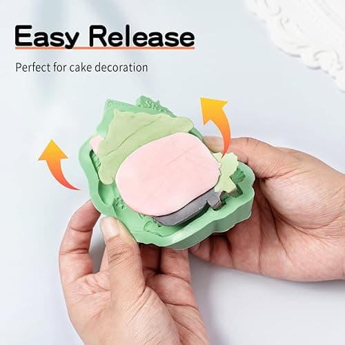 KALAIEN Fairy Garden Silicone Mold, Fairy Gnome Silicone Mold House Polymer Clay Molds for Crafts Air Dry Cake Decorating Candy Chocolate 1 Pcs(Hat House) thumbnail 8