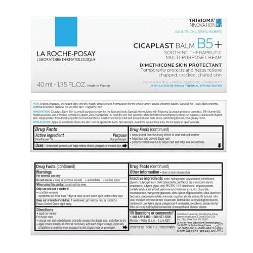 La Roche-Posay Cicaplast Balm B5 Skin Barrier Repair Cream with Centella Asiatica, Shea Butter & Panthenol | Multi-Purpose Healing Ointment for Dry, Irritated Skin | Face, Body & Hand Balm, Baby Safe thumbnail 10