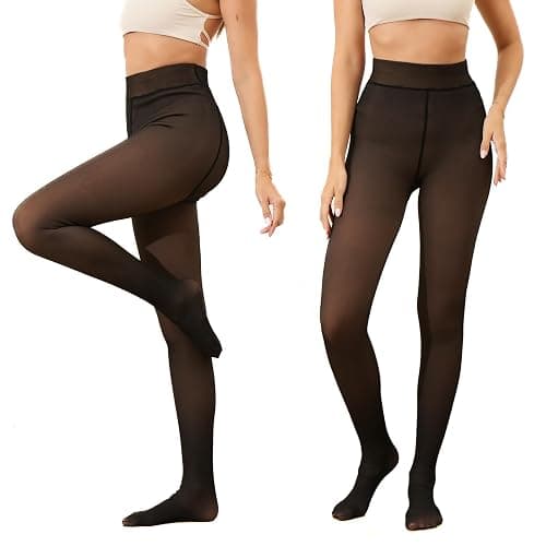 Collant Polaire Femme effet transparent - Image 1
