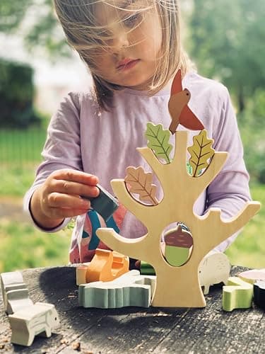 Tender Leaf Toys - Stacking Forest - Wooden Animal Balancing Game for Children and Toddlers - Manual Dexterity and Cognitive Development for Ages 18 Months+ thumbnail 7