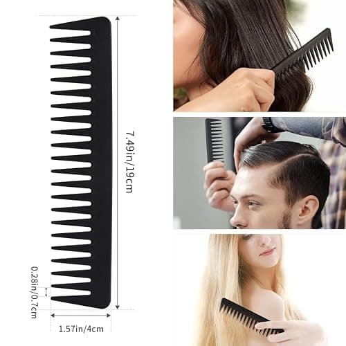 Hair Brush Comb Set Boar Bristle Hairbrush for Curly Thick Long Fine Dry Wet Hair,Best Travel Bamboo Paddle Detangler Detangling Hair Brushes for Women Men Kids Adding Shine Smoothing Hair thumbnail 5