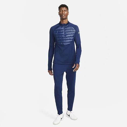 Nike Therma-FIT Academy Winter Warrior Men's Soccer Drill Top (as1, alpha, m, regular, regular, Blue Void/Blue Void/Volt) thumbnail 7