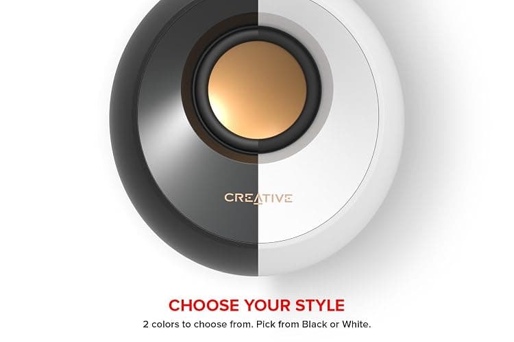 Creative Pebble Modern 2.0 USB powered Compact Speaker Sound System with Clear Sound for Computer, PC, Laptop, Mac - White thumbnail 7