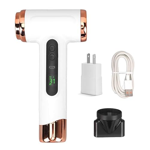 Vikye Cordless Hair Dryer,15000mAh Rechargeable Hair Dryer,3 Adjustable Cold Hot Wind,200W Battery Operated Hair Dryer for Travel Camping thumbnail 9