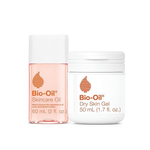 Bio-Oil Travel Skincare Bundle for Scars, Stretch Marks, and Dry Skin, Includes Skin Care Oil (2 oz) and Dry Skin Gel (1.7 oz) - Image 1