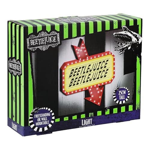 Paladone Beetlejuice Icon Accent Light - Officially Licensed Merchandise from Iconic Retro Horror Movie, Spooky Room Decor and Gift, Gothic Bedroom Accessory and Nightlight for All Ages thumbnail 4