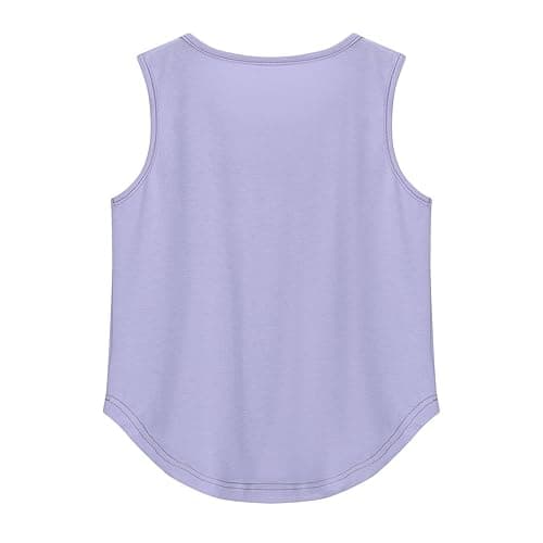 Girls Tank Top Loose Sport Running Sleeveless T Shirts Kids Plain Crew Neck Undershirts Summer Workout Tops Clothes thumbnail 4