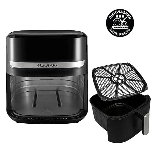 Russell Hobbs Air Fryer XXL 8,3L Rapid Air (Compact, Silencieux, Pizza Ø 26cm) Friteuse sans huile (9-en-1, Cuit, gril, rôtit et plus, économe, tactile,arrêt auto, compatible lave-vaisselle) 27632-56 thumbnail 11