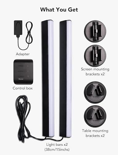 Govee RGBIC Light Bars, 15 Inches WiFi TV Backlight Suitable for 45-70 inch TVs, Smart Light Bars with Multiple Placement Options, Work with Alexa and Google Assistant, Black thumbnail 8