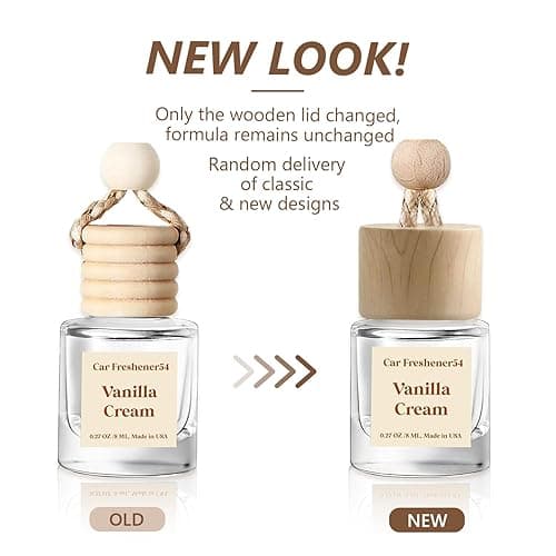 HoogaLife Car Air Freshener Diffuser 2 Pack Hanging Air Freshener Diffuser - Vanilla Cream Fragrance Oil Air D iffuser for Car, 45+ days Long Lasting Fragrance Made in USA C ar Air Fresheners (V54) thumbnail 4