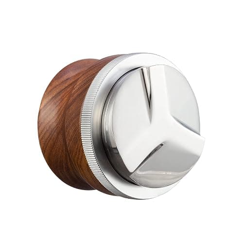 GURUDAR 51mm Coffee Distributor, Espresso Distribution Tool, Adjustable Depth Espresso Tamper Leveler with Walnut Wood Handle Fits for 51mm Delonghi Barista Portafilter - Image 1