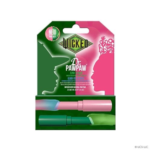 Dr.PAWPAW x WICKED Color Changing Lip Balm Duo 2 x 3g, Elphie and Glinda Pawpaw Balms, Hydrating and Nourishing Vegan Lip Care Gift Set thumbnail 7