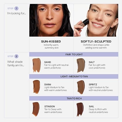 Saie Dew Bronze - Hydrating Liquid Bronzer Stick For a Sun Kissed Glow - Liquid Contour Stick Infused with Nourishing Skin Care Ingredients - Sculpted Face Makeup Essential - Sand (0.4 oz) thumbnail 7